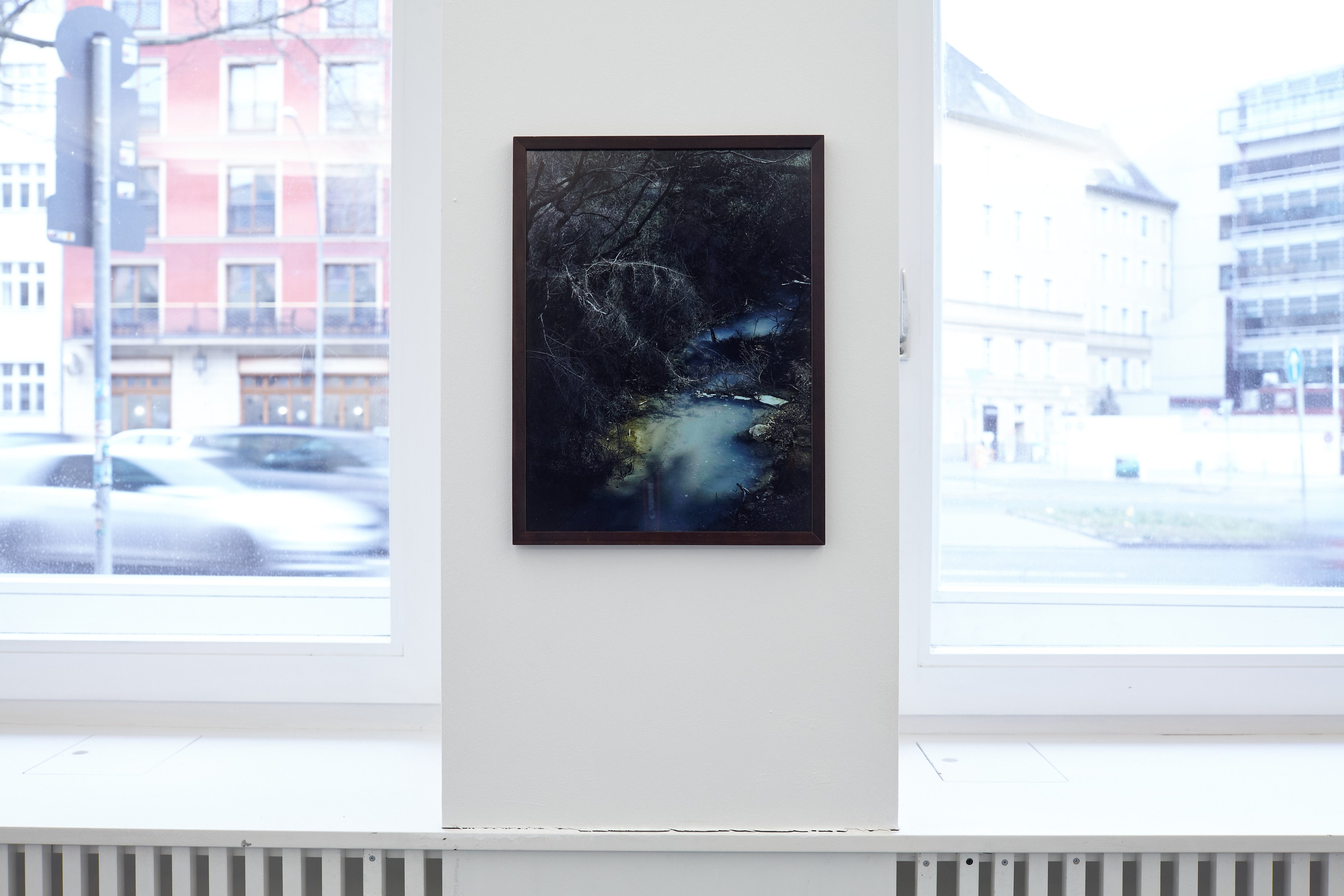 Installation view of "The Moon And I" by Carola Plöchinger at the PEP (Photographic Exploration Project) New Talents 2021 Exhibition at Kommunale Galerie Berlin.